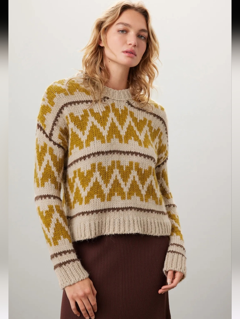 The Great Fold Heart Pullover Sweater Size 1